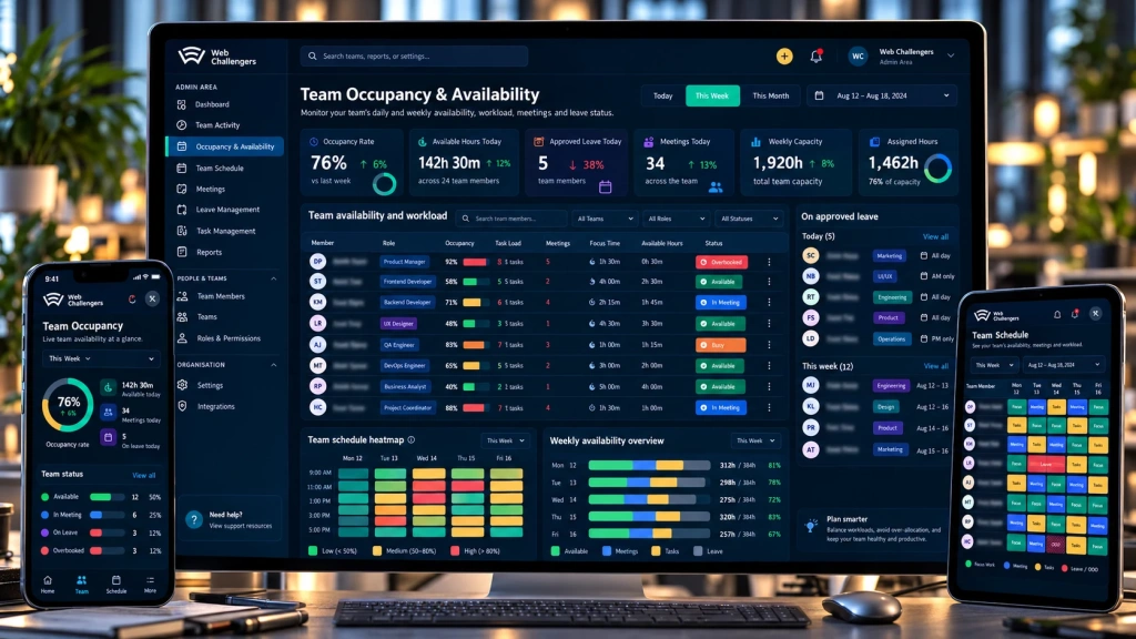 Admin Team Occupancy and Availability — Web Challengers Operations Hub case study