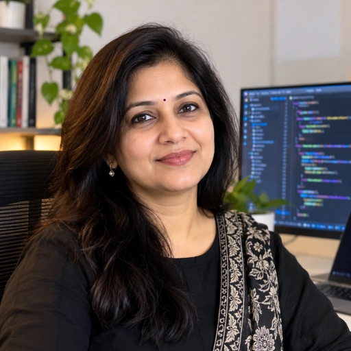 Indian Tech Professional In A Warm Office