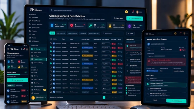 Safe Cleanup and Remediation Queue — Web Challengers Operations Hub case study