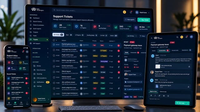 Support Tickets and Conversations — Web Challengers Operations Hub case study
