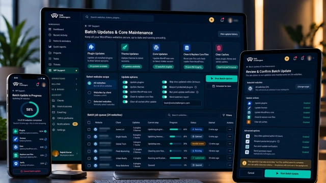 Batch Updates and Core Maintenance — Web Challengers Operations Hub case study