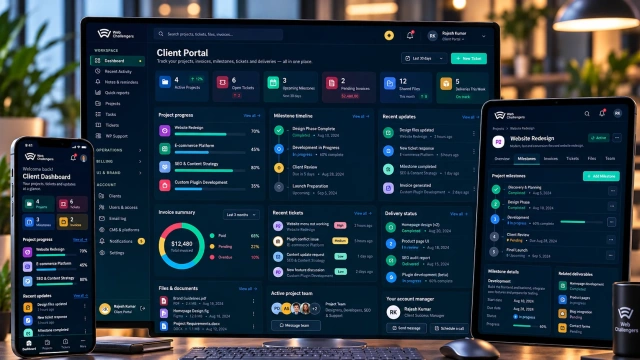 Secure Client Portal — Web Challengers Operations Hub case study